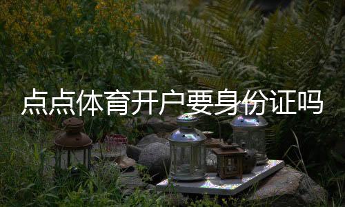 点点体育开户要身份证吗？实名认证、所需材料与详细开户流程解析