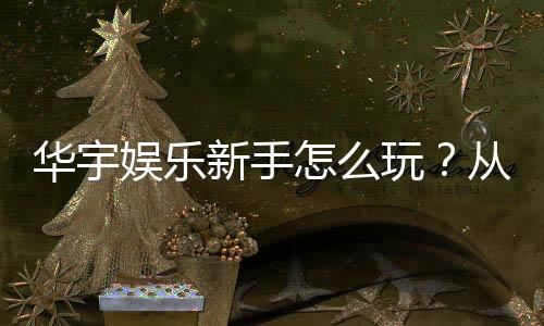 华宇娱乐新手怎么玩？从注册到赢钱的完整入门指南