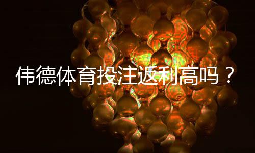 伟德体育投注返利高吗？实测返利率、计算方法与省钱攻略全解析