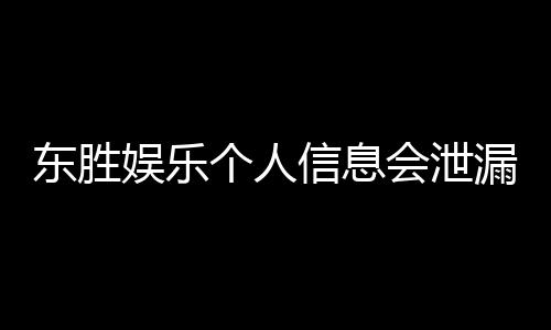 东胜娱乐个人信息会泄漏吗？深度解析平台安全性与防护措施