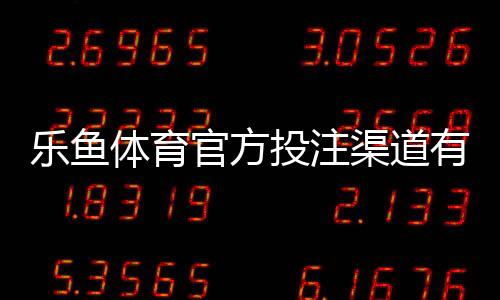 乐鱼体育官方投注渠道有哪些？新手识别正规入口与安全充值指南
