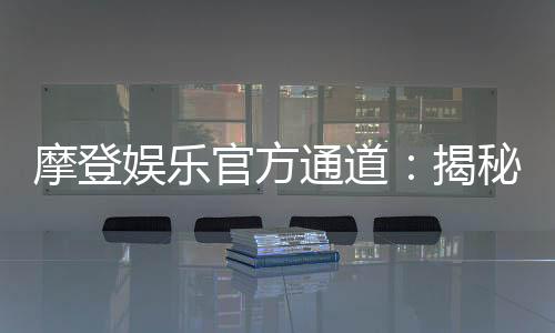 摩登娱乐官方通道:揭秘最新游戏体验与独家优惠活动