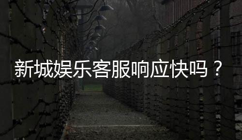 新城娱乐客服响应快吗?实测体验告诉你答案
