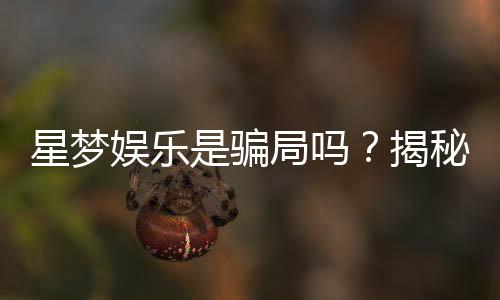 星梦娱乐是骗局吗?揭秘平台真相与玩家真实体验