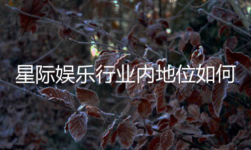 星际娱乐行业内地位如何？深度解析其市场影响力与玩家口碑