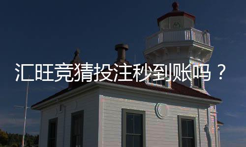汇旺竞猜投注秒到账吗？实测到账速度与平台优势解析