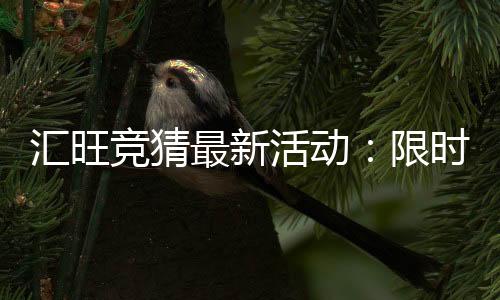 汇旺竞猜最新活动：限时福利与高额彩金等你来拿