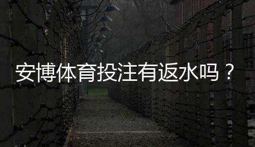 安博体育投注有返水吗?最新返水政策、返利计算与领取攻略详解