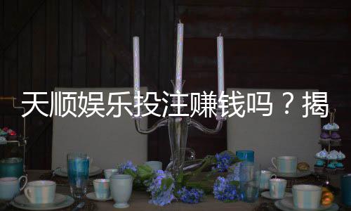 天顺娱乐投注赚钱吗?揭秘稳定盈利的三大实战技巧