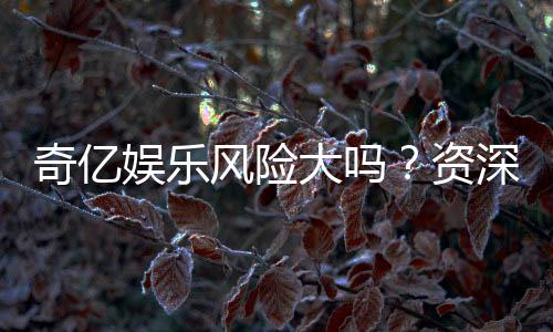 奇亿娱乐风险大吗?资深玩家揭秘其真实风险与应对策略
