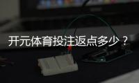 开元体育投注返点多少？揭秘高返水福利与实战技巧