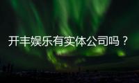 开丰娱乐有实体公司吗？深度解析其线下运营与资质背景