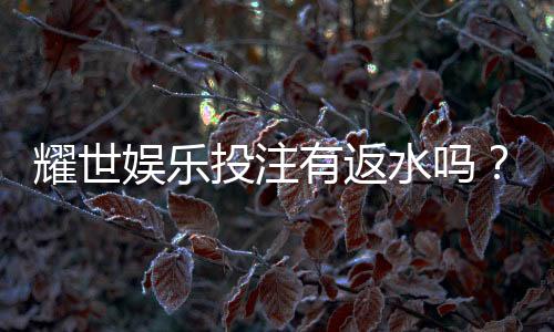耀世娱乐投注有返水吗？揭秘平台返水规则与领取技巧