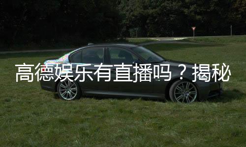 高德娱乐有直播吗？揭秘平台直播功能与玩法体验