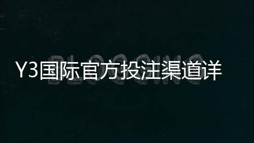 Y3国际官方投注渠道详解：官方入口、注册流程与安全辨别指南