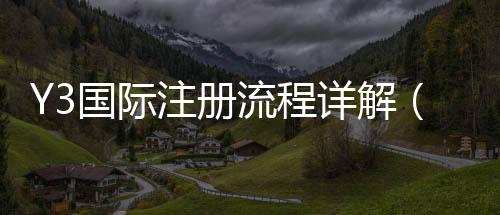 Y3国际注册流程详解（2026最新版）：图文步骤、实名认证与常见问题