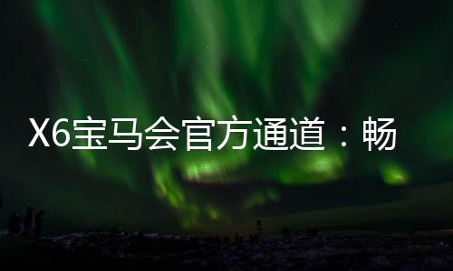 X6宝马会官方通道：畅享豪华电游体验的终极选择